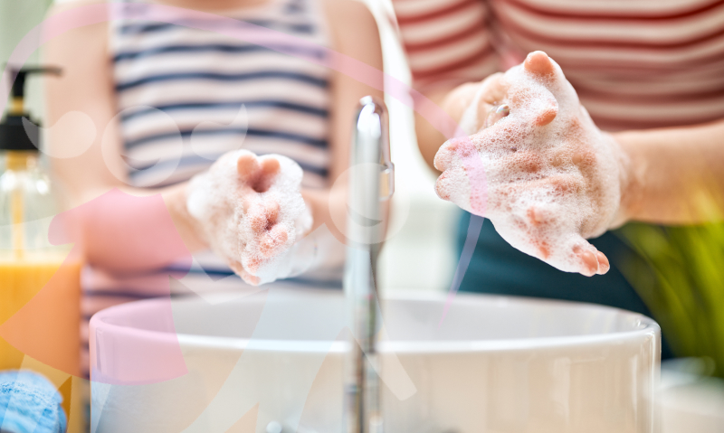 Handwashing keeps the germs at bay